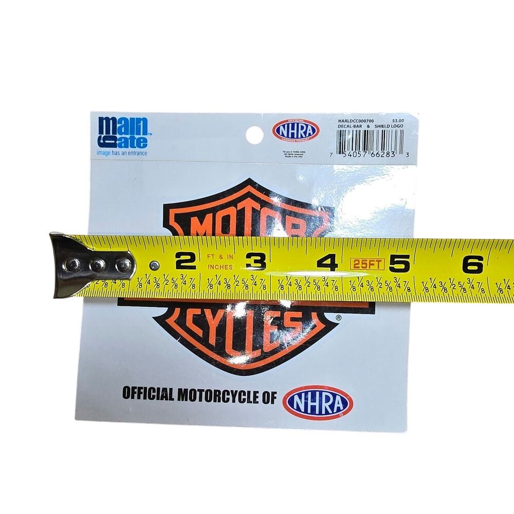 Lot of 2 Harley Davidson Items: One Large New 9x8 Patch, One New 5x4 Decal - Picture 5 of 7